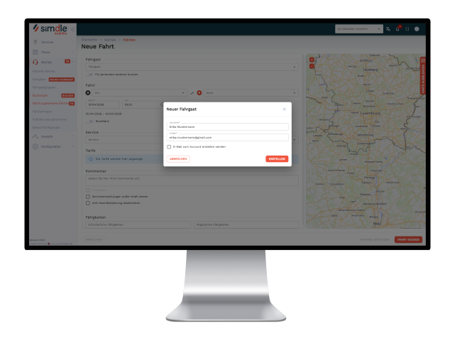 Der optimierte Buchungsablauf für Bedarfsverkehrsbetriebe 