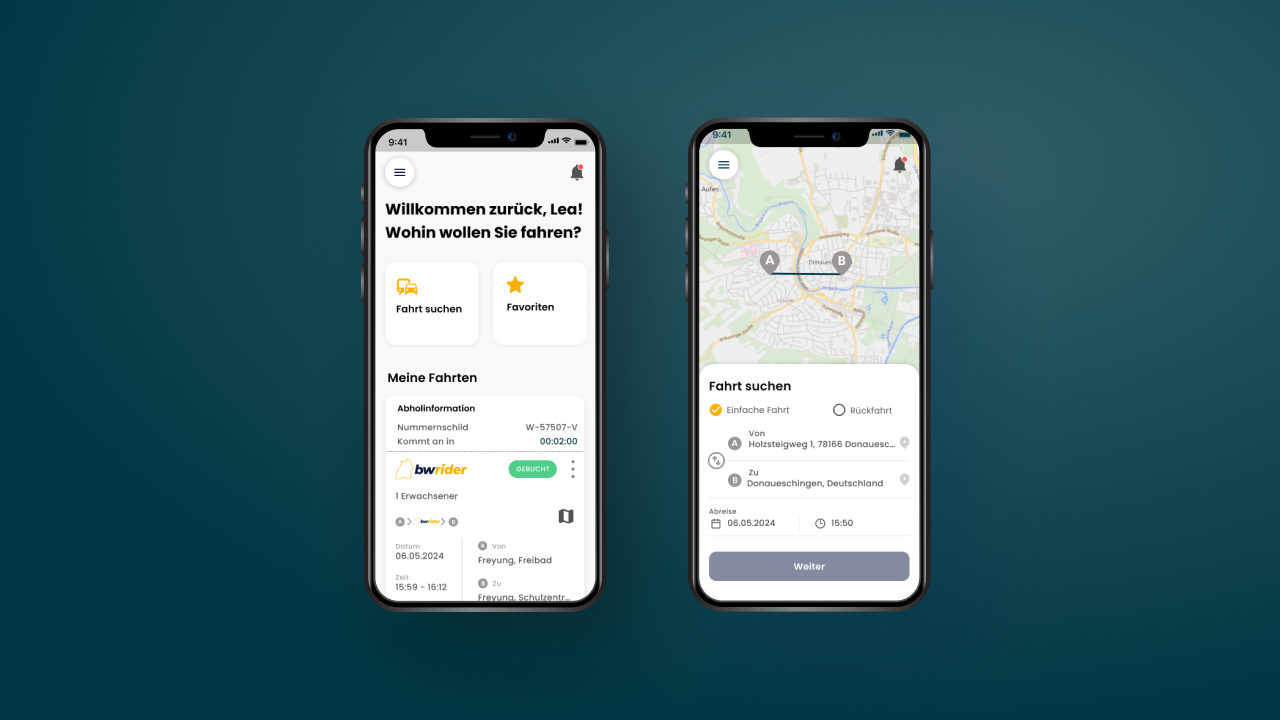 Innovation in Baden-Württemberg mit “bwrider”, einer Landesplattform für On-Demand-Mobilität